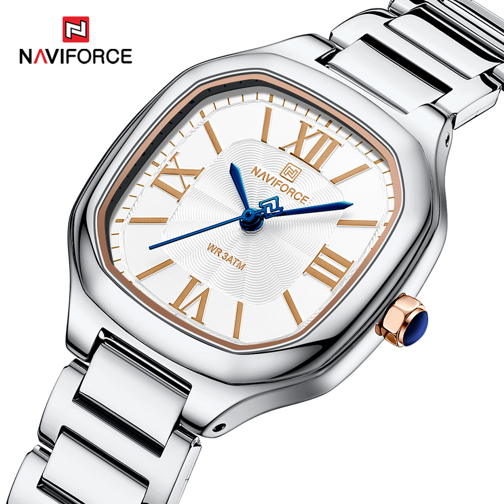 Minimalist Thin Watch - NAVIFORCE Luxury Women's Watch Square Dial