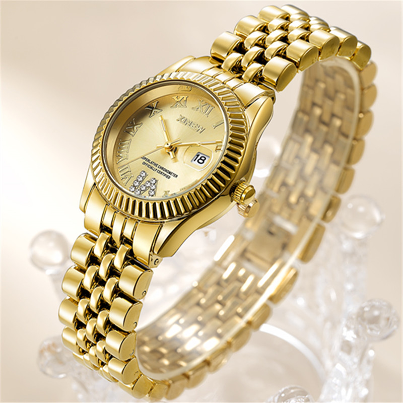 Ladies Big Brand Golden Watche - Minimalist Thin Watch ulasan dan harga