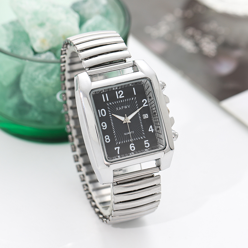 Square Men's Watch Elastic Ban - Watch Winder Single ulasan dan harga