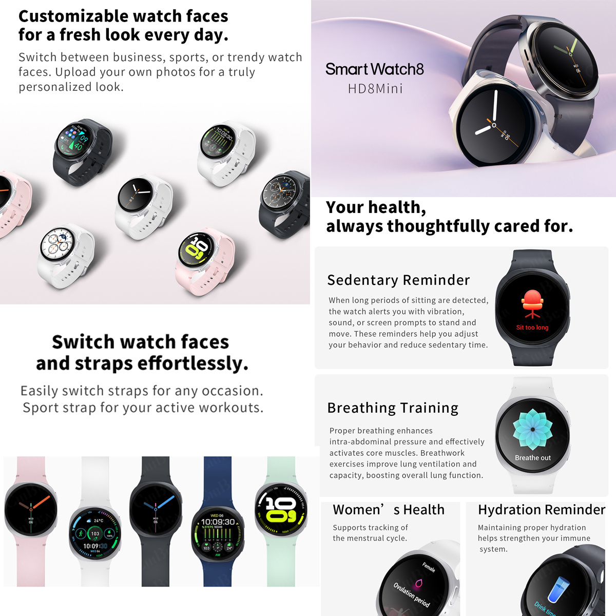 2026 New Watches 8 Mini GPS Tr - Smartwatch Watches For Men With Gps ulasan dan harga