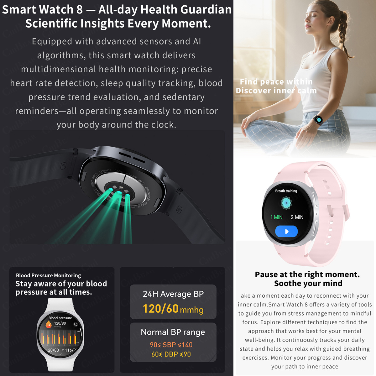 2026 New Watches 8 Mini GPS Tr - Smartwatch Watches For Men With Gps ulasan dan harga