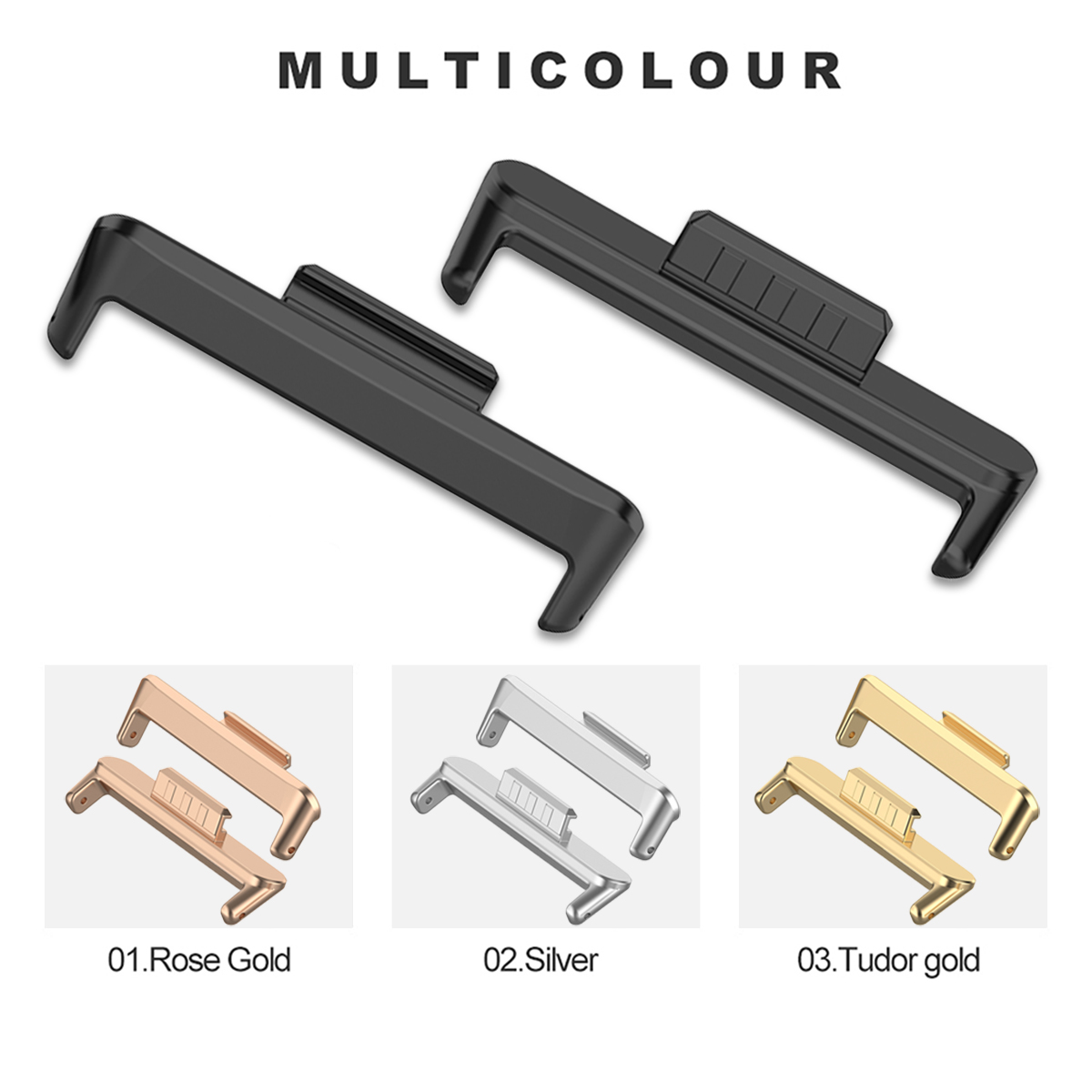 1Pair 12/14/18/20/22mm Metal C - Replacement Watch Bracelet ulasan dan harga