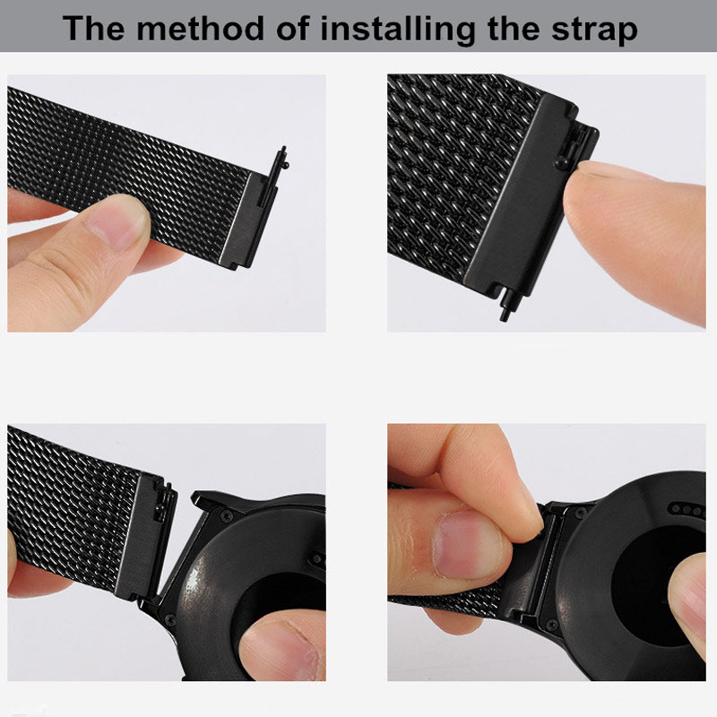 18MM Milanese Loop Strap For F - Fossil Watches Smartwatch Gold ulasan dan harga