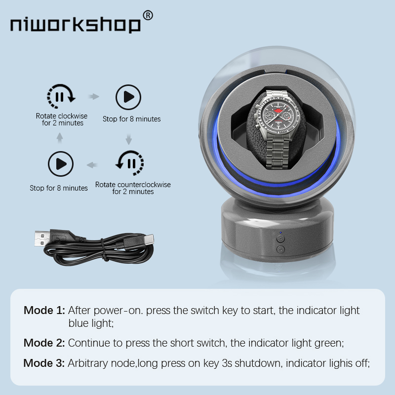 Niworkshop Automatic Watch Win - Watch Winder Single ulasan dan harga
