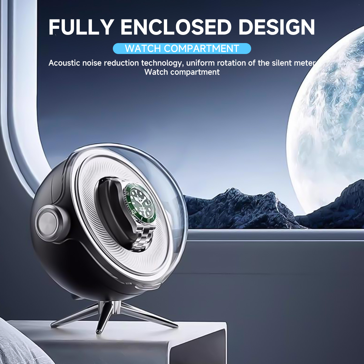 High End Silent Breathing Ligh - Watch Winder Single ulasan dan harga