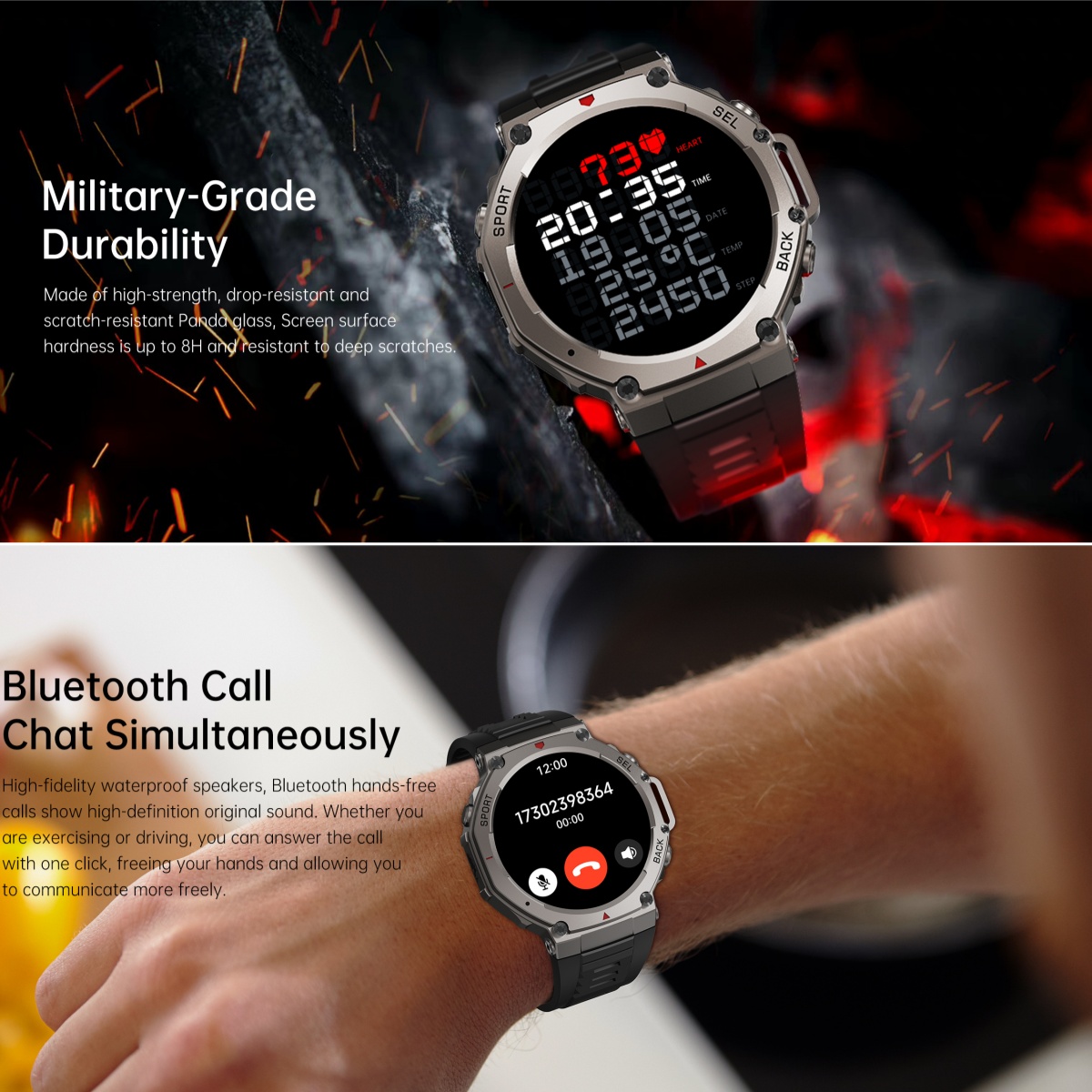 2025 New Military Smart Watch  - Watch Vs Smartwatch ulasan dan harga