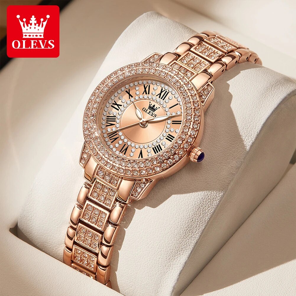 OLEVS 9943 Luxury All Diamond  - Minimalist Thin Watch ulasan dan harga