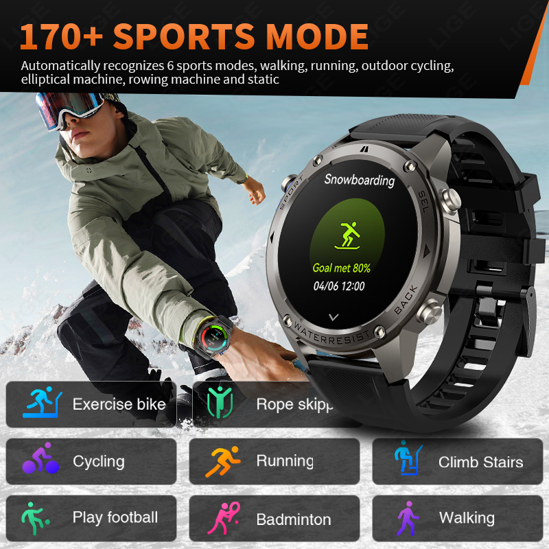 2026 New Ultra Military Grade  - Smartwatch Watches For Men With Gps ulasan dan harga
