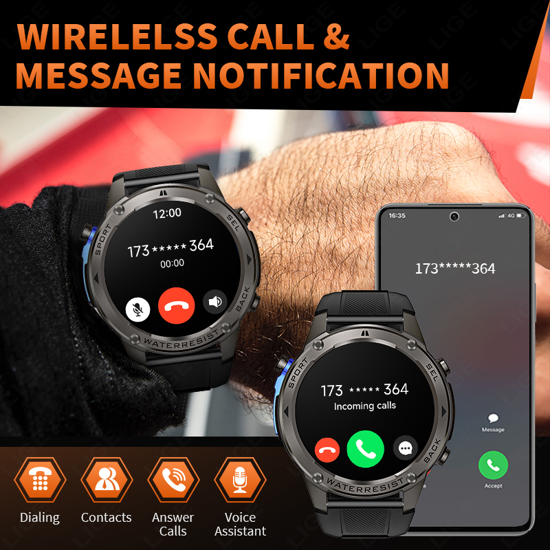 2026 New Ultra Military Grade  - Smartwatch Watches For Men With Gps ulasan dan harga