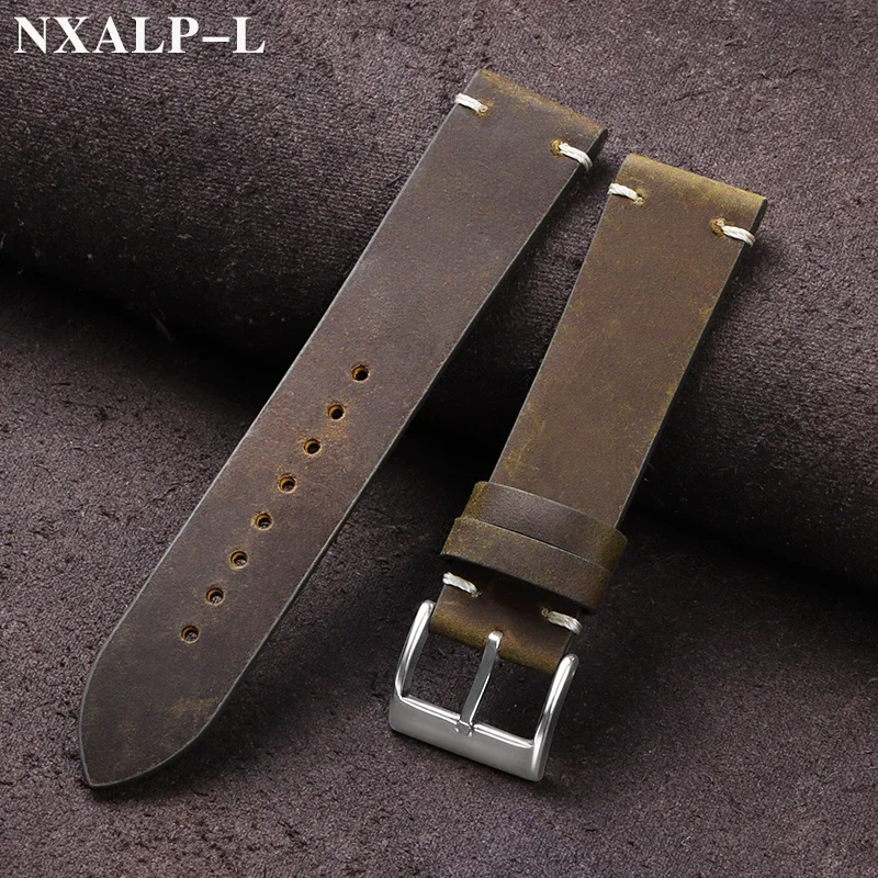 Vintage Oil Wax Leather Watch  - Omega Watches Smartwatch ulasan dan harga