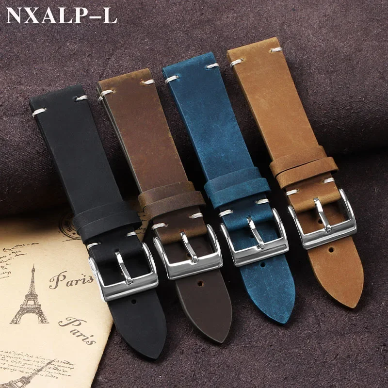 Vintage Oil Wax Leather Watch  - Omega Watches Smartwatch ulasan dan harga