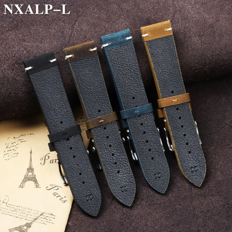 Vintage Oil Wax Leather Watch  - Omega Watches Smartwatch ulasan dan harga