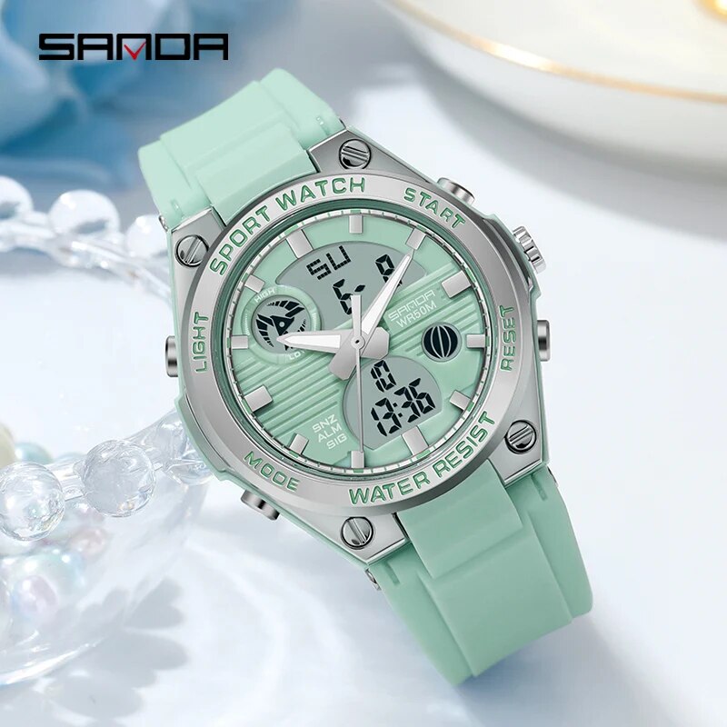 SANDA Brand G Style LED Digita - Minimalist Thin Watch ulasan dan harga