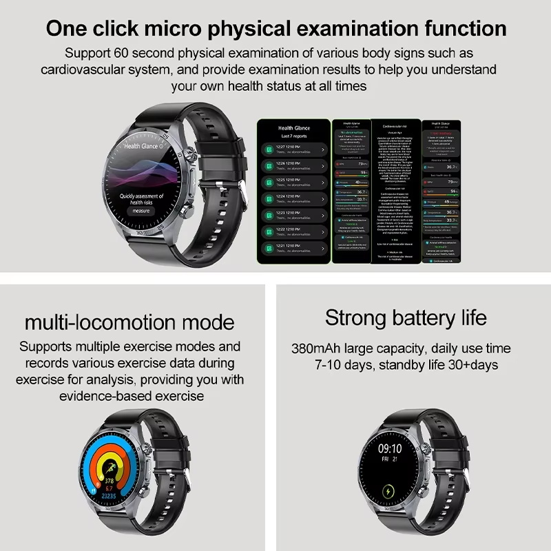2026 New ECG+PPG Monitor Pulse - Smartwatch New Watches 2025 ulasan dan harga