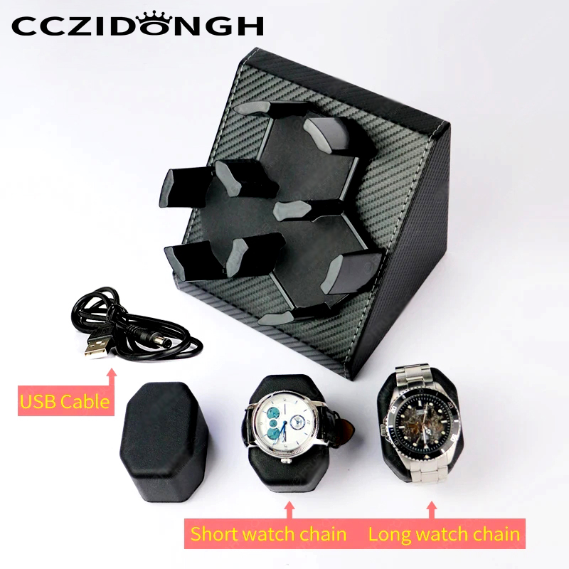 3+0 Watch Winder Leather Autom - Watch Winder Single ulasan dan harga
