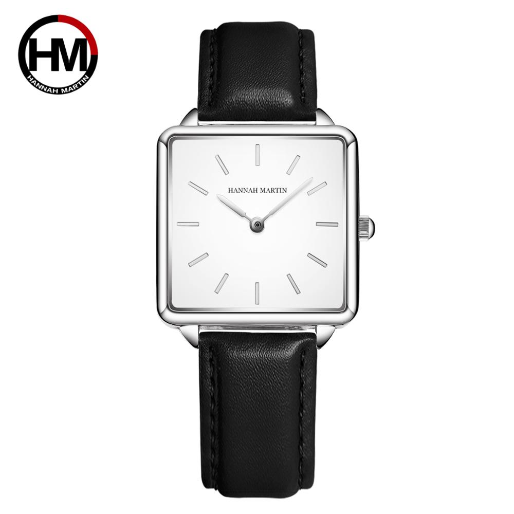 Genuine Leather Strap Japan Qu - Minimalist Thin Watch ulasan dan harga