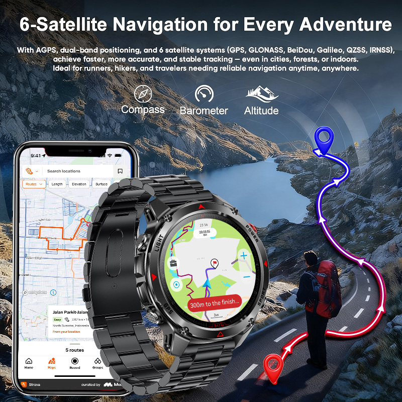 T-Rex 3 Pro Military Grade AGP - Smartwatch Watches For Men With Gps ulasan dan harga