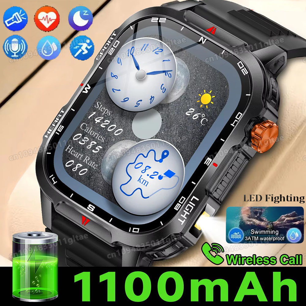 Military Outdoor Smart Watch M - Hybrid Smartwatch ulasan dan harga