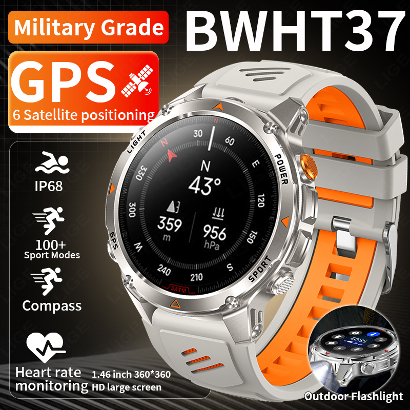 LIGE Rugged GPS Track Smart Wa - Smartwatch Watches For Men With Gps ulasan dan harga