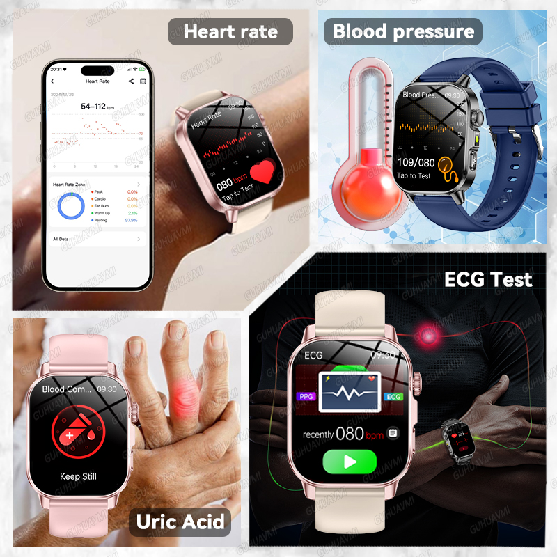 GUHUAVMI 2026 New Precise Heal - Smartwatch New Watches 2025 ulasan dan harga