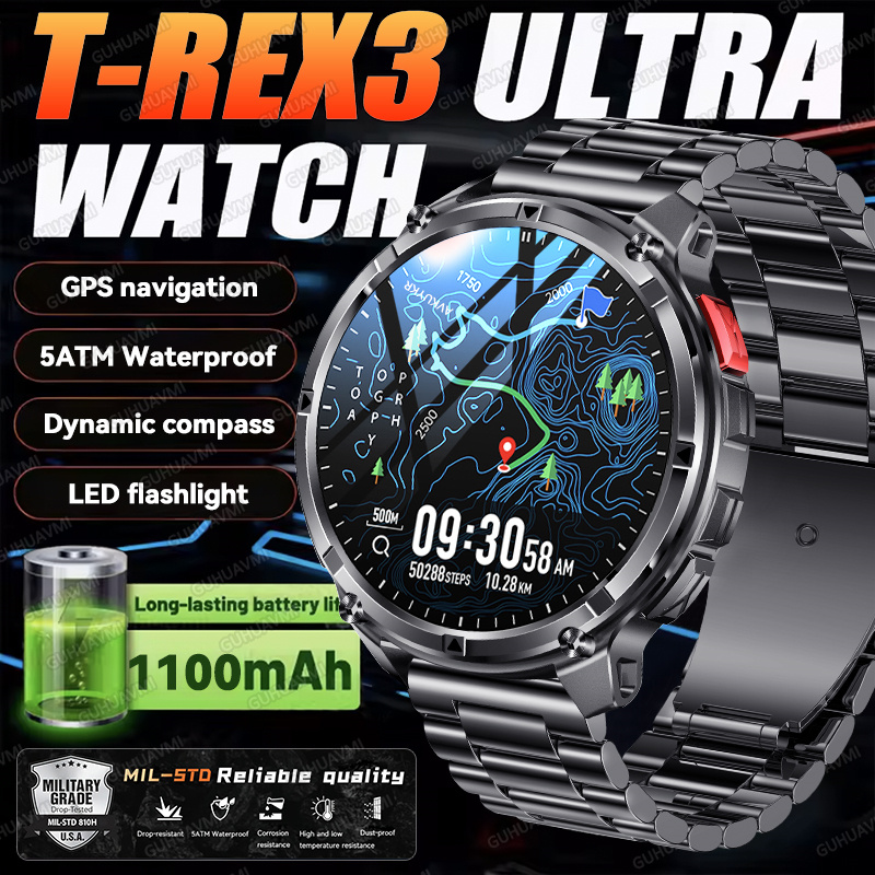 2026 New T-Rex3 Ultra 1100Mah  - Smartwatch New Watches 2025 ulasan dan harga