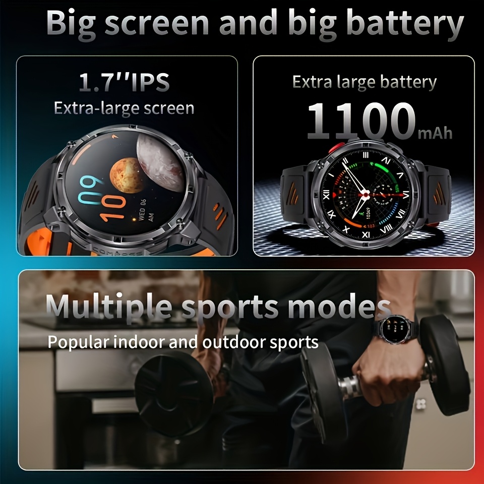 New T-REX3 Ultra 1100mAh Batte - Smartwatch Watches For Men With Gps ulasan dan harga