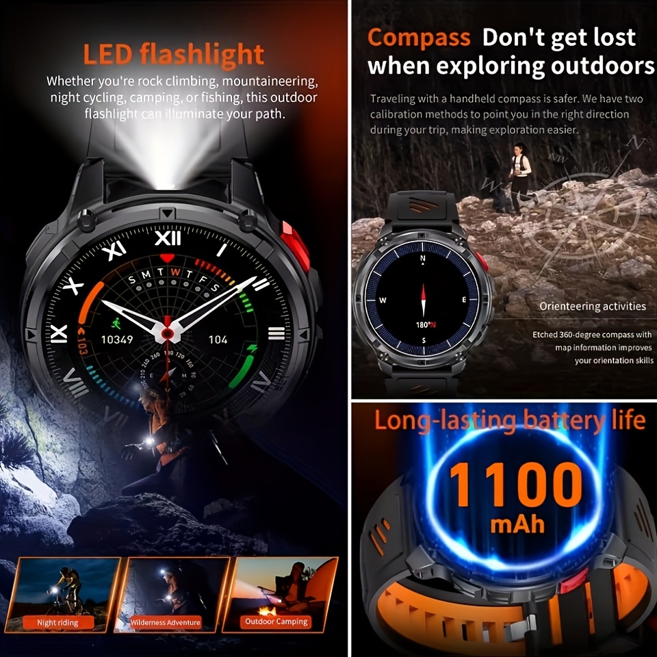 New T-REX3 Ultra 1100mAh Batte - Smartwatch Watches For Men With Gps ulasan dan harga