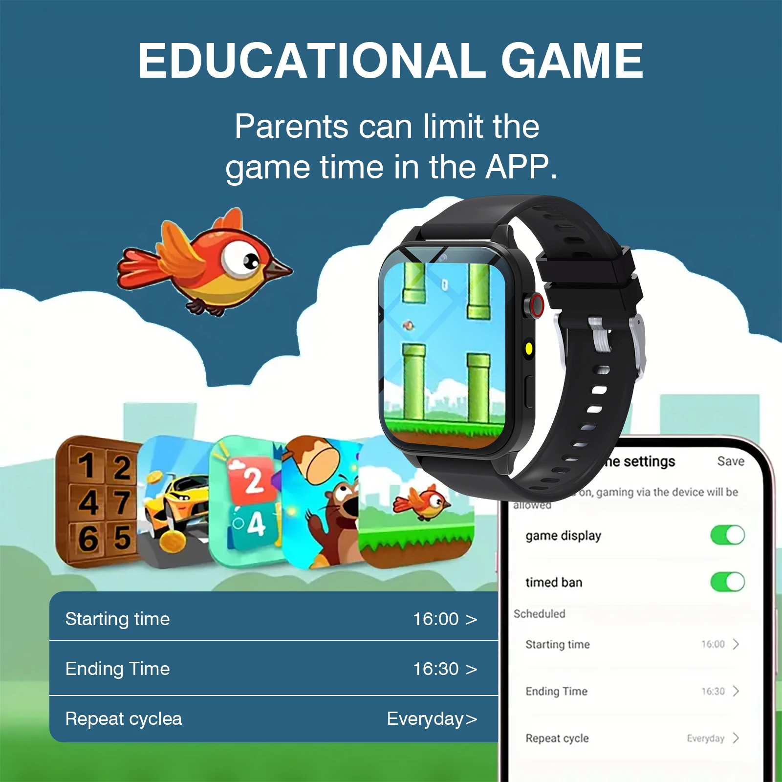 Kids′s Smart Watch 18 Games Ca - Smartwatch Watches Kids ulasan dan harga