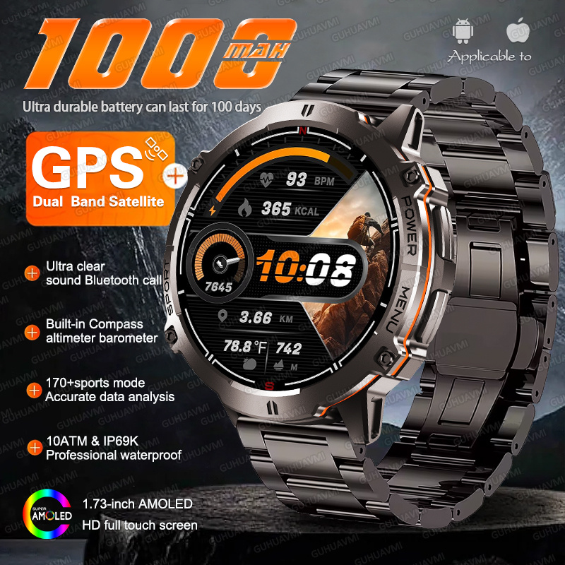 NEW TANK X3 Military 1000mAh G - Smartwatch New Watches 2025 ulasan dan harga