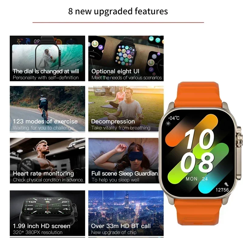 New Series 9 Watch PK HK8 PRO  - Smartwatch Watches For Men With Gps ulasan dan harga