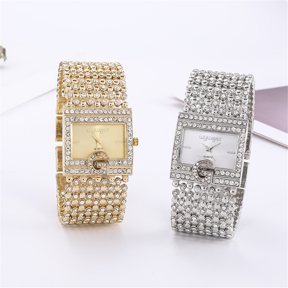 Simple Square Gold Watches Wom - Minimalist Thin Watch ulasan dan harga