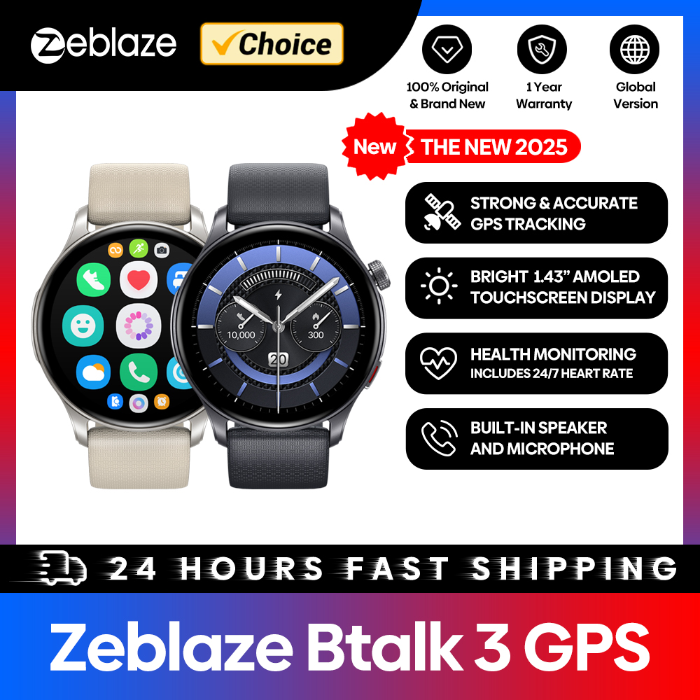 New Zeblaze Btalk 3 GPS Smartw - Hybrid Smartwatch ulasan dan harga