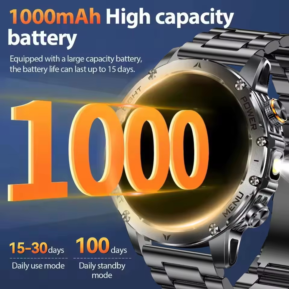 2025New Outdoor Military 1000m - Smartwatch New Watches 2025 ulasan dan harga