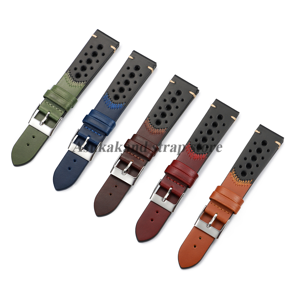 New Oil Wax Leather Watch Stra - Omega Watches Smartwatch ulasan dan harga