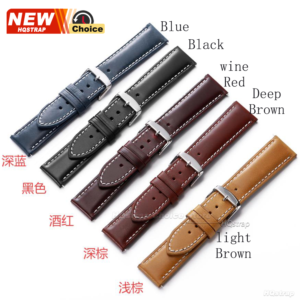 New Oil Wax Strap 16mm 18mm 20 - Omega Watches Smartwatch ulasan dan harga