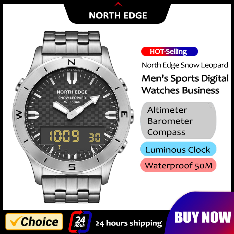 NORTH EDGE Men's Sports Digita - Hybrid Smartwatch ulasan dan harga